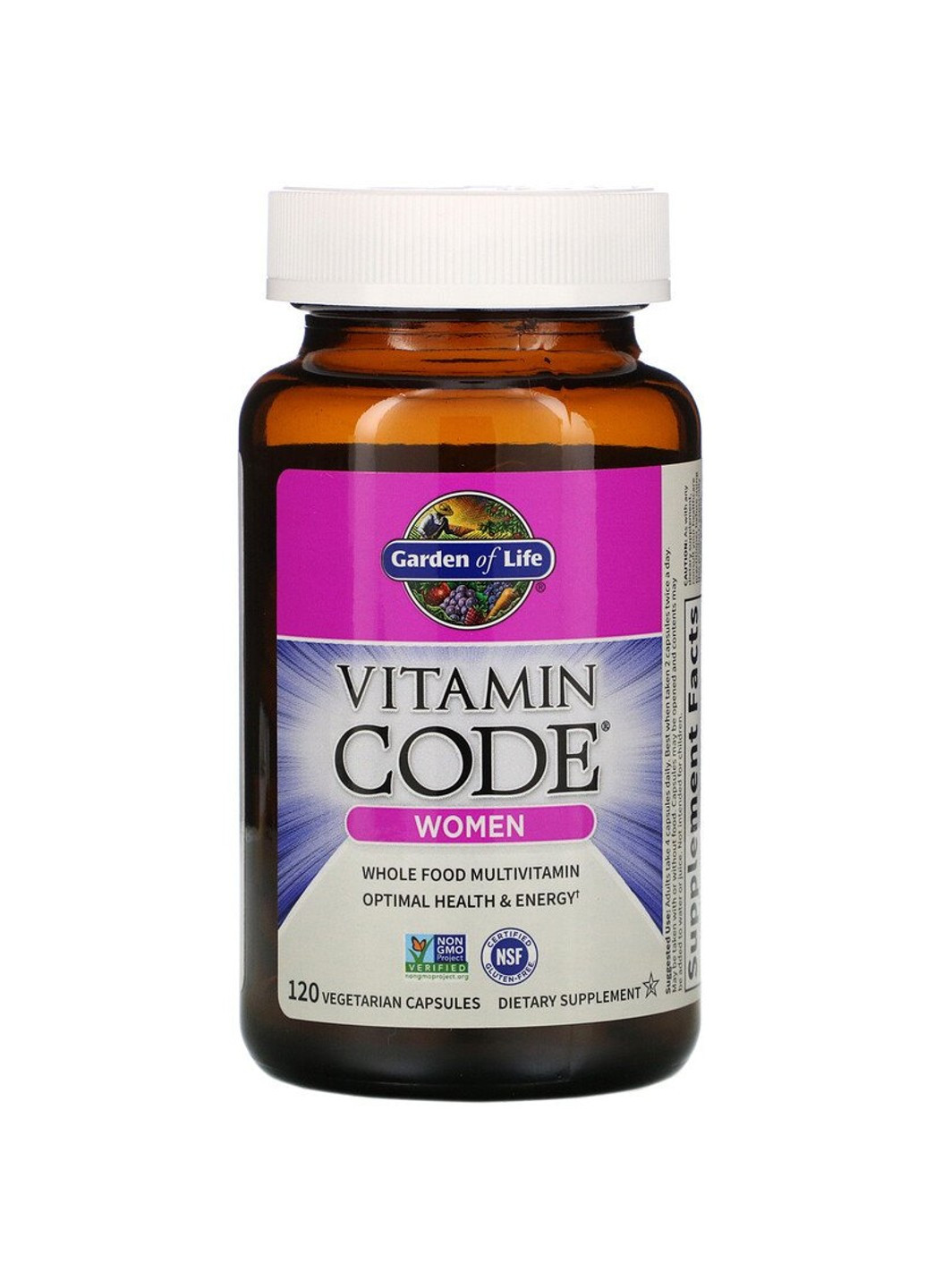 Мультивитамины для женщин, Vitamin Code,, 120 вегетарианских капсул Garden of Life (255410265)