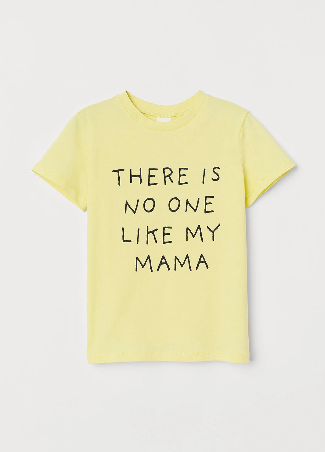 Желтая летняя футболка H&M