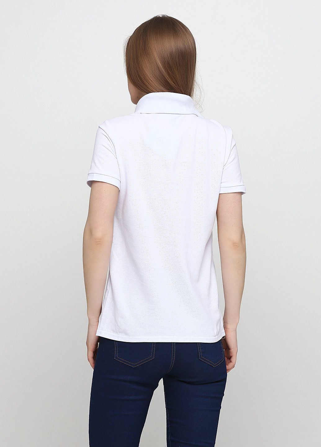 Белая женская футболка-поло Lullababe однотонная