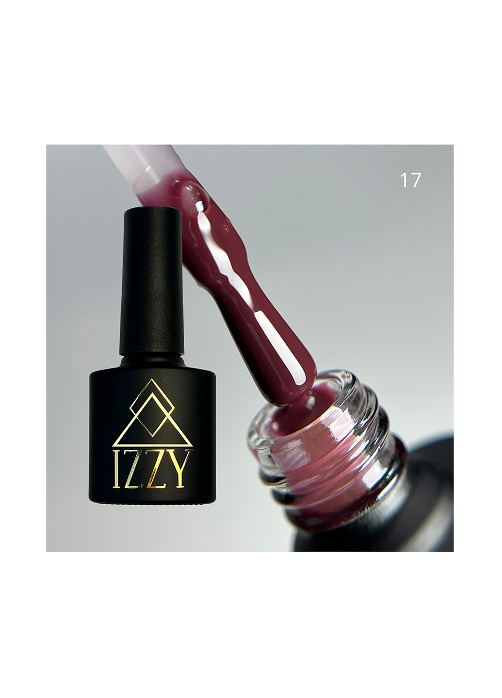 База для манікюру Volume Base 17, темно-червона база, 10 мл Izzy (363030464)