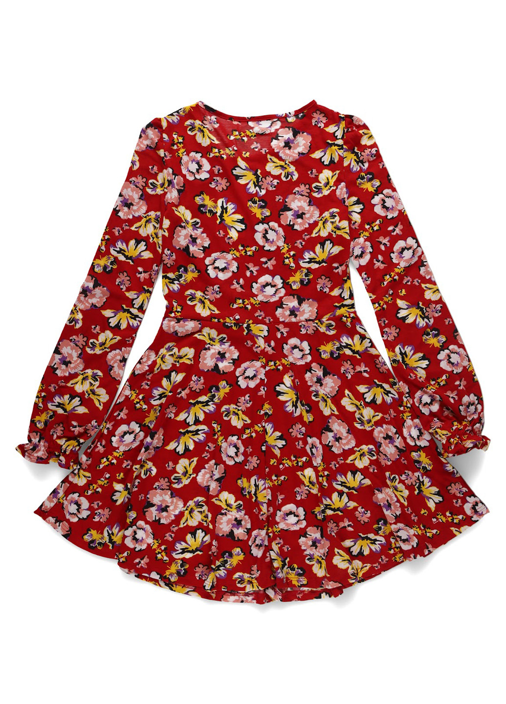 Червона кежуал сукня кльош MINT&BERRY з квітковим принтом