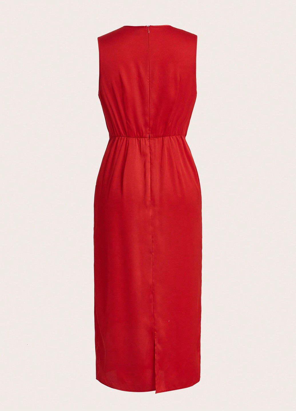 Червона кежуал сукня футляр SHEIN однотонна