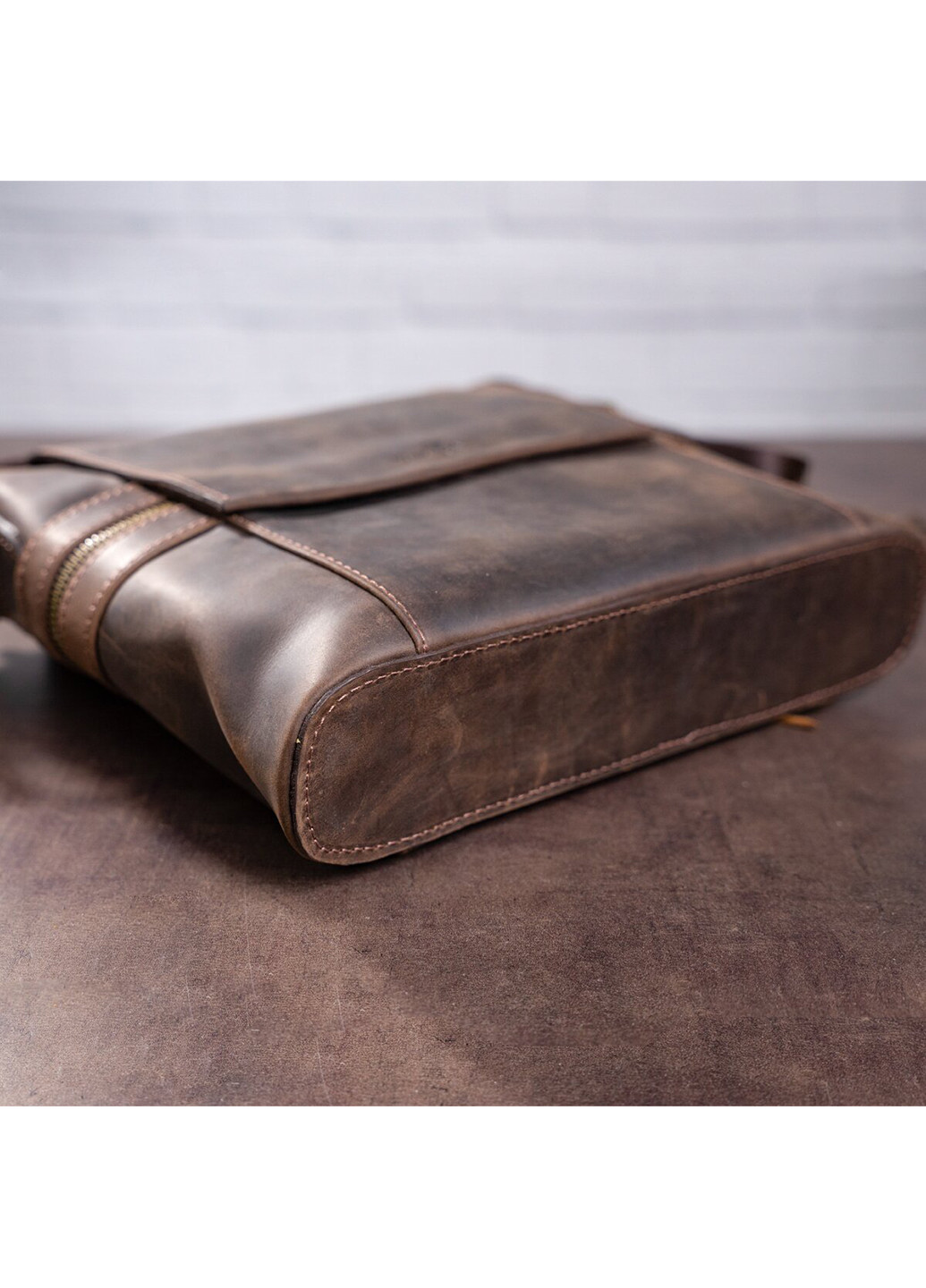 Мужская кожаная сумка 25х28х6 см Shvigel (229460111)