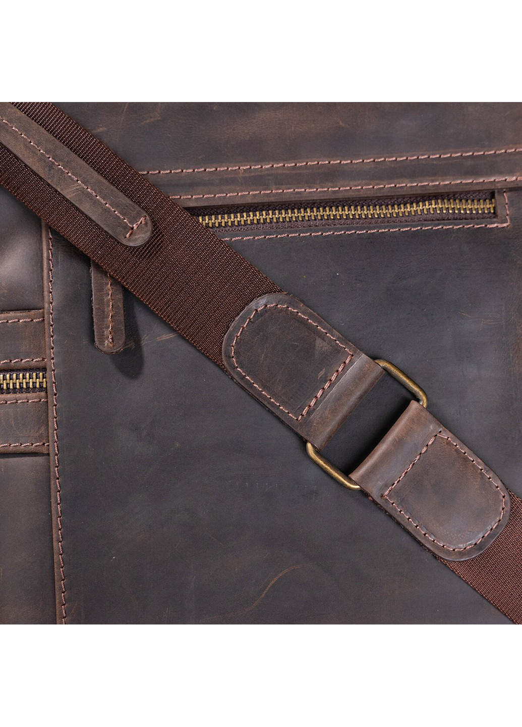 Мужская кожаная сумка 25х28х6 см Shvigel (229460111)