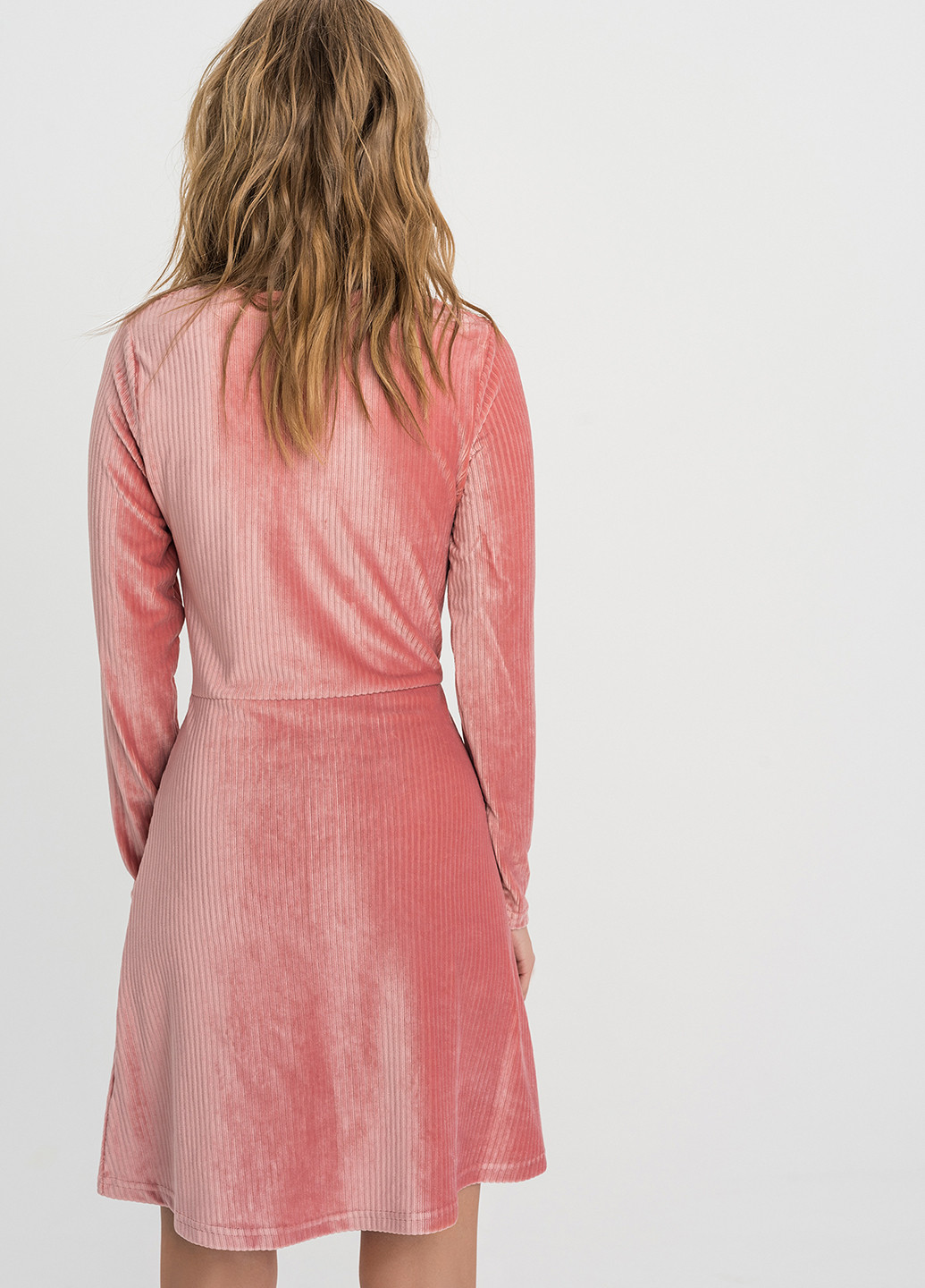 Розово-коричневое кэжуал платье рубашка befree