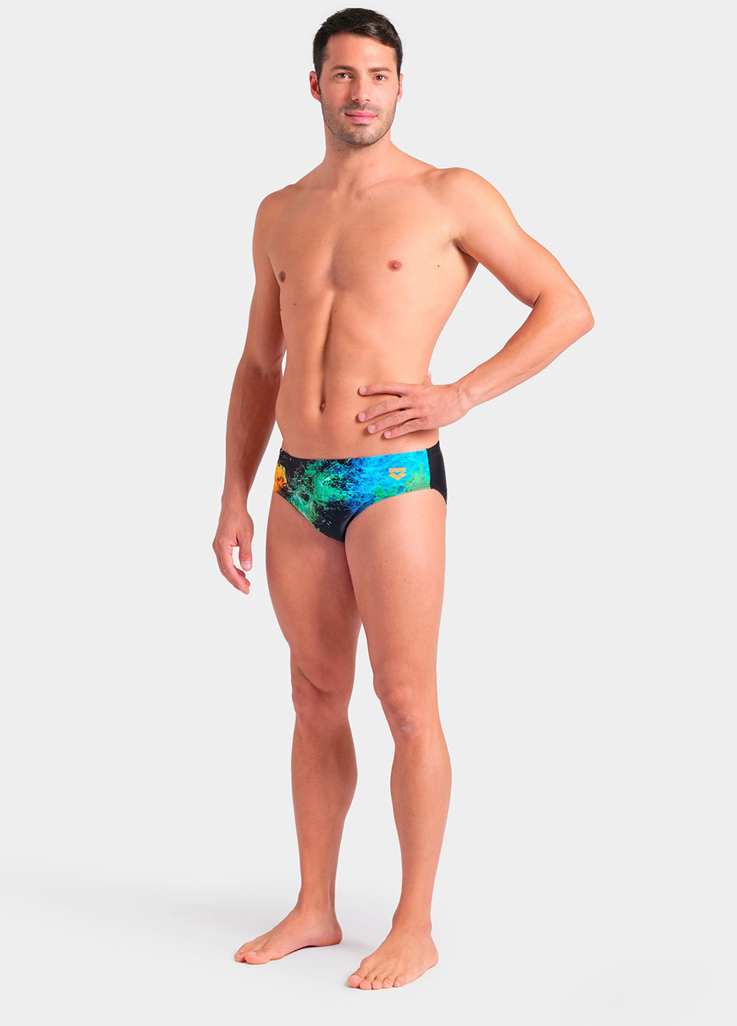 Мужские комбинированные пляжные плавки хипсы Arena