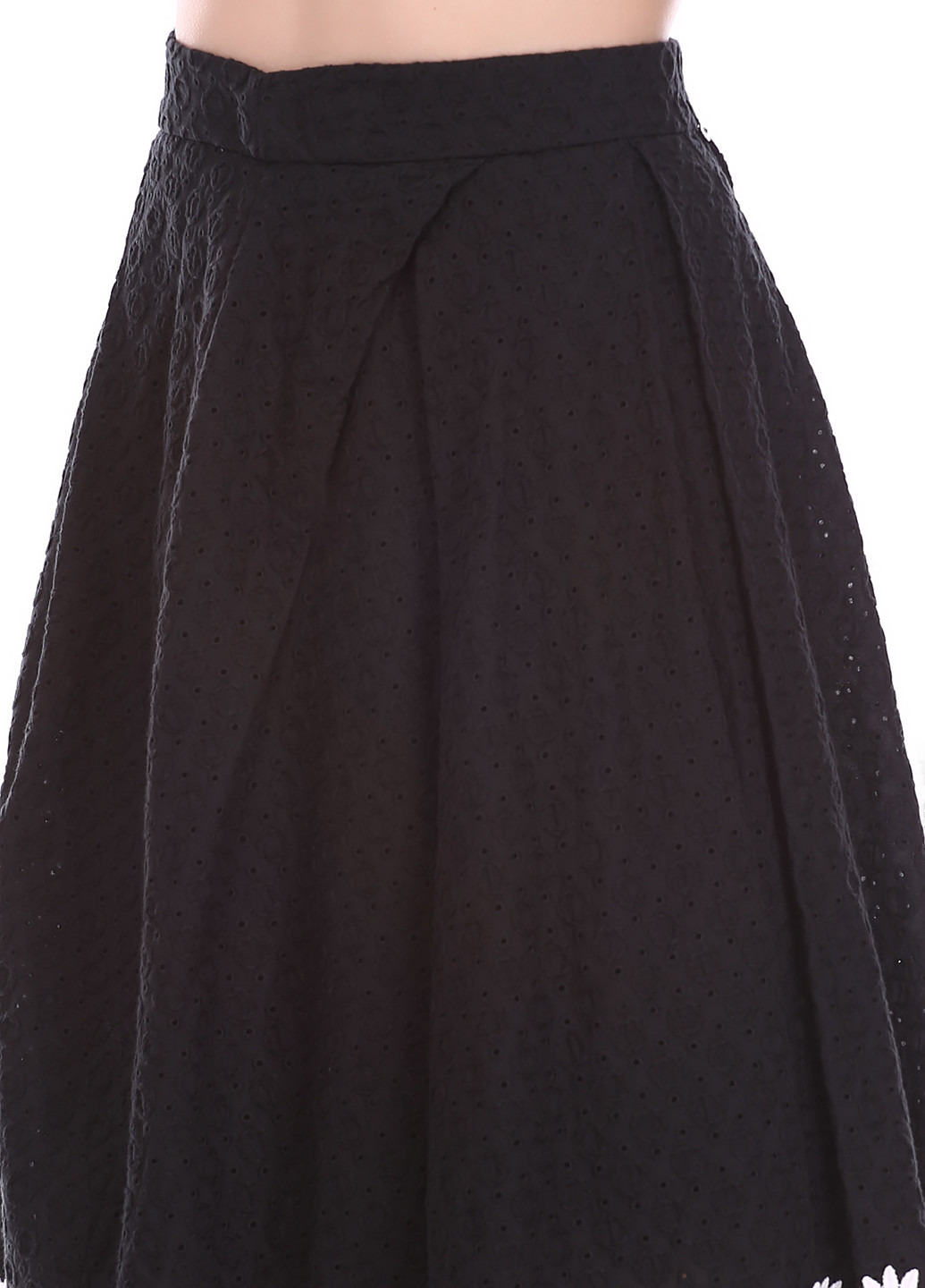 Черная кэжуал однотонная юбка Imperial клешированная