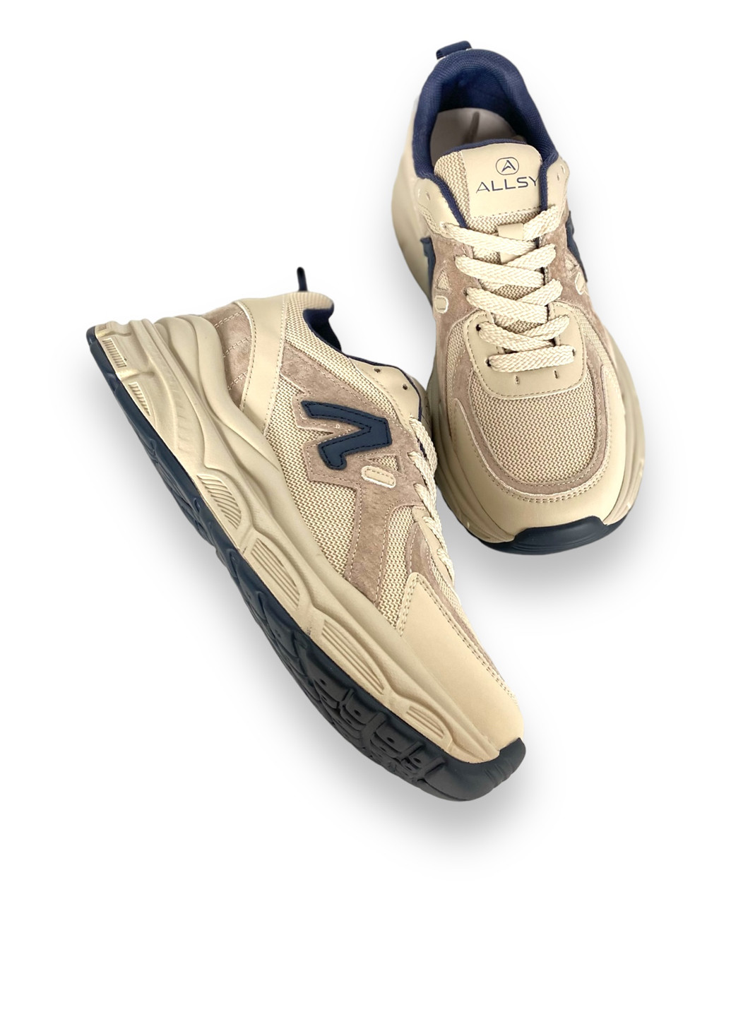 Кроссовки ALLSY темно-бежевые демисезоны (301691137)
