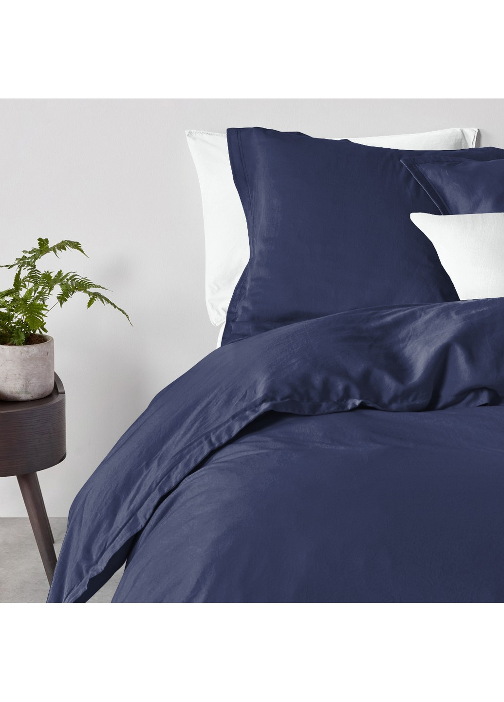 Комплект евро постельного белья RANFORS BLUE WINTER WOOD NIGHT White (2 наволочки 50х70 в подарок) Cosas (251281490)