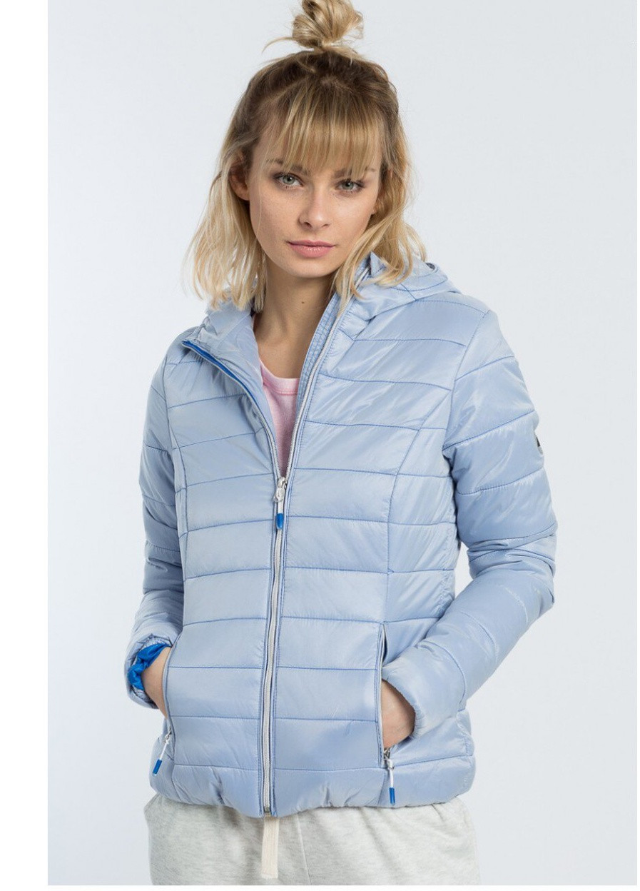 Теплая женская куртка голубая (H4L17-KUD003-1274) 4F (254523095)