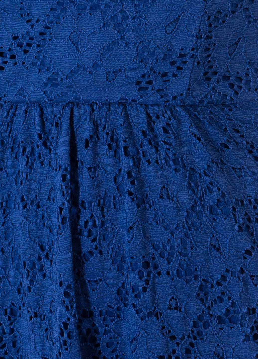 Синя коктейльна сукня кльош, бандо, з відкритими плечима Asos однотонна