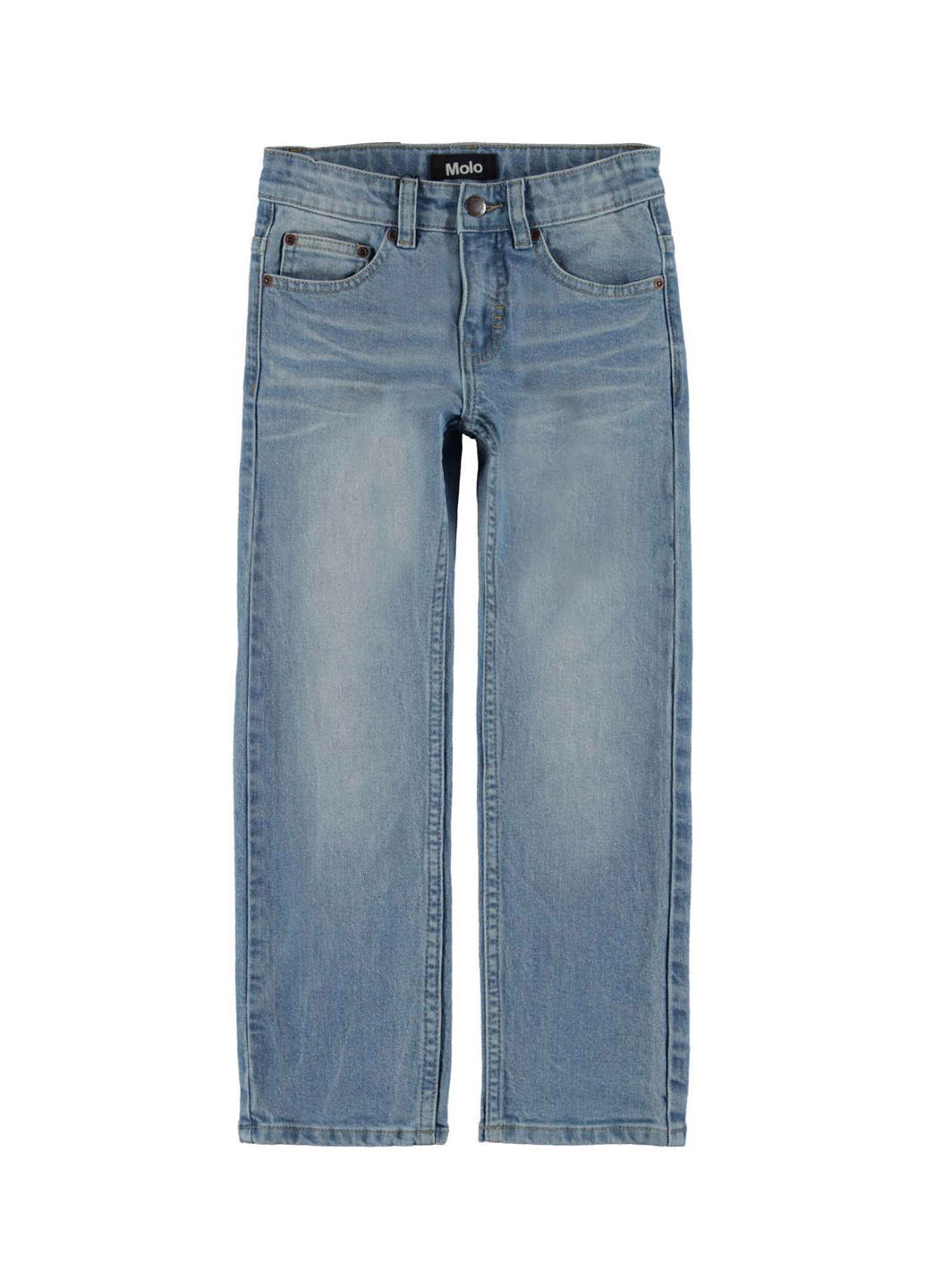 Серо-синие демисезонные прямые джинсы Molo