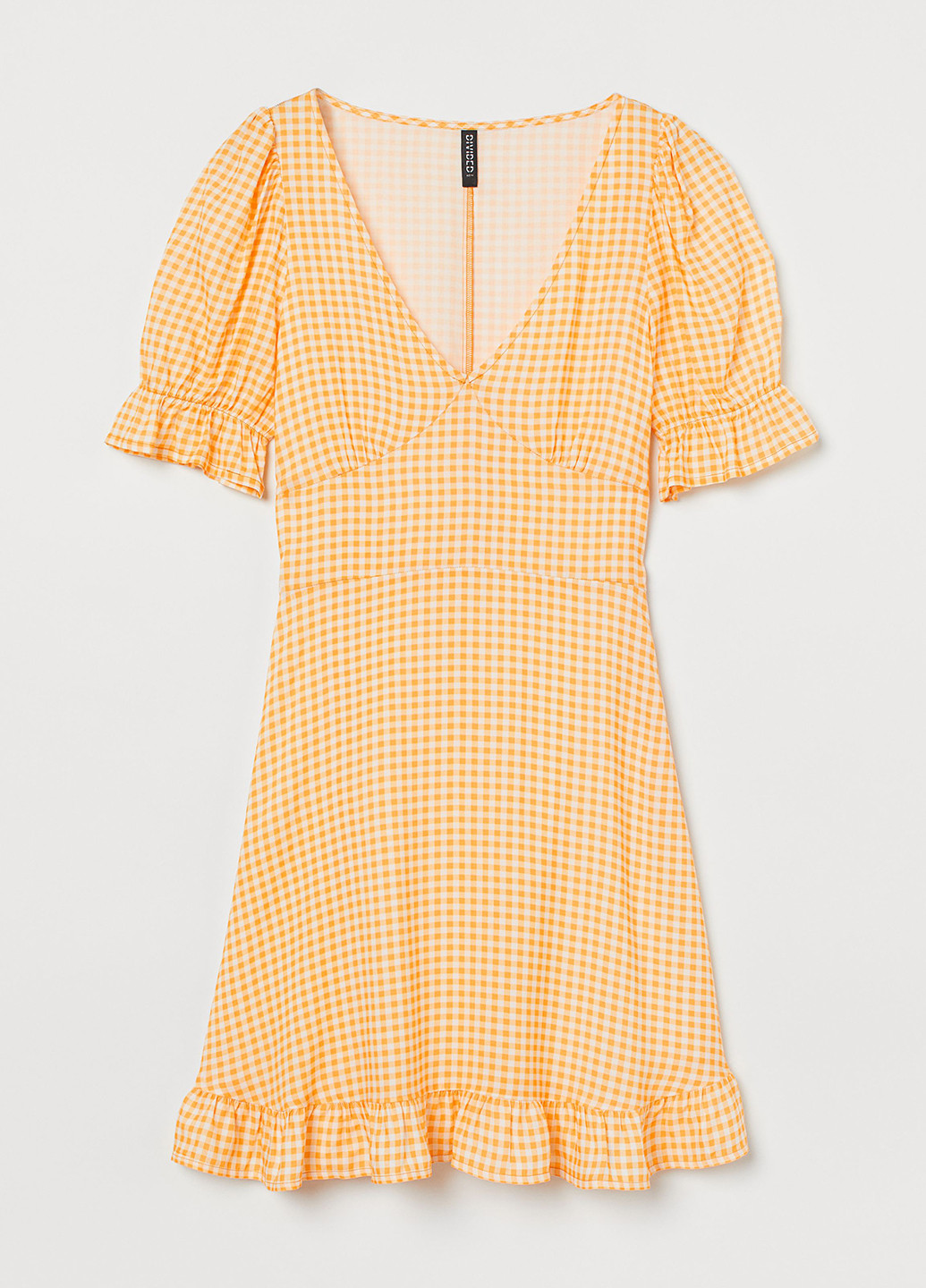 Комбинированное кэжуал платье H&M в клетку