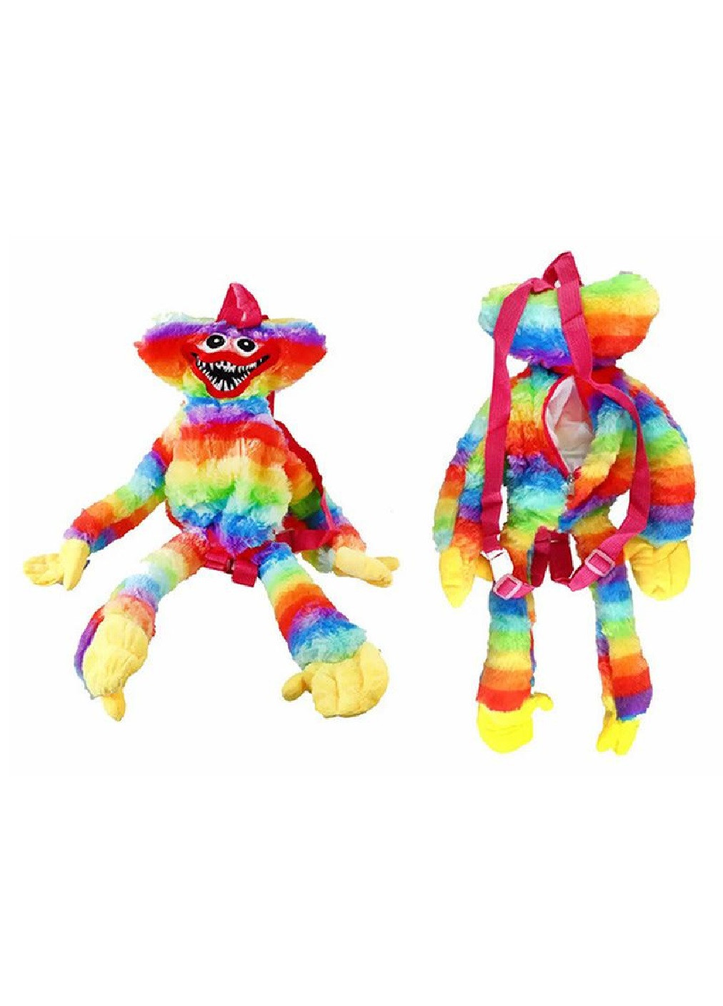 Дитячий рюкзак м'яка плюшева іграшка обіймашка монстр Хагі Вагі 56 см (473361-Prob) Райдужний Unbranded (254469234)