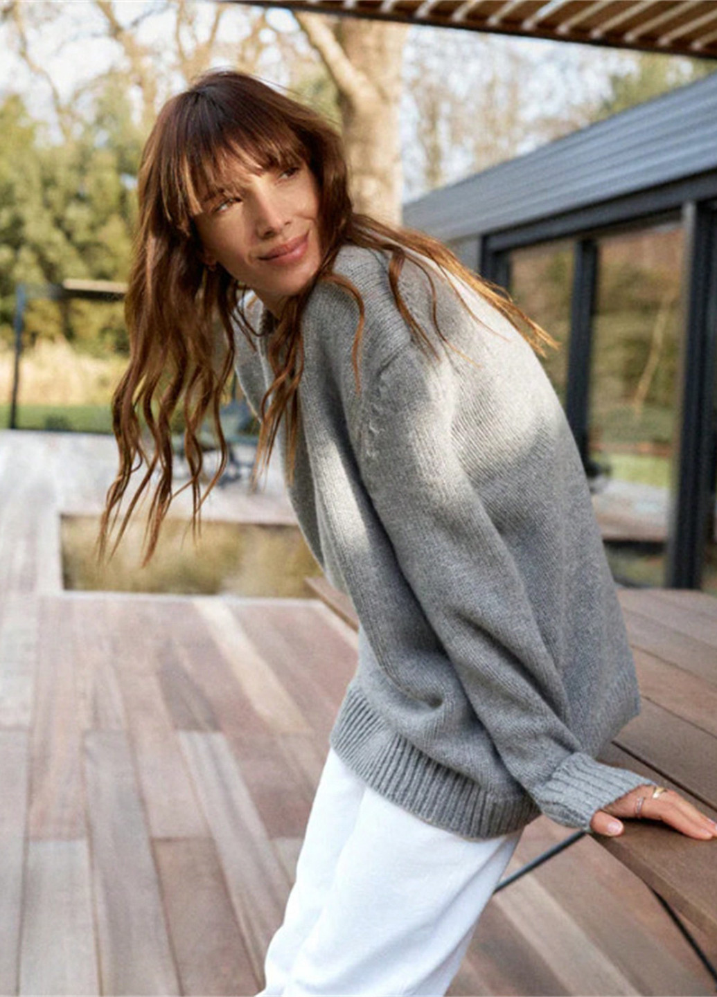 Серый демисезонный джемпер джемпер SHEIN