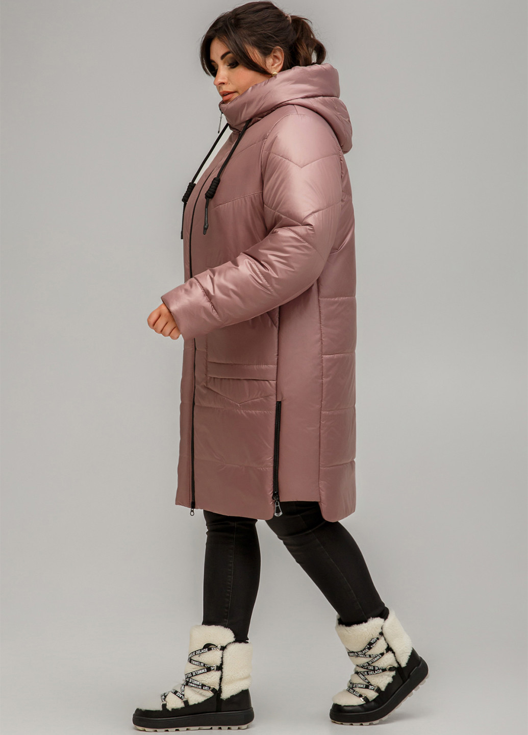 Рожево-коричнева демісезонна куртка A'll Posa
