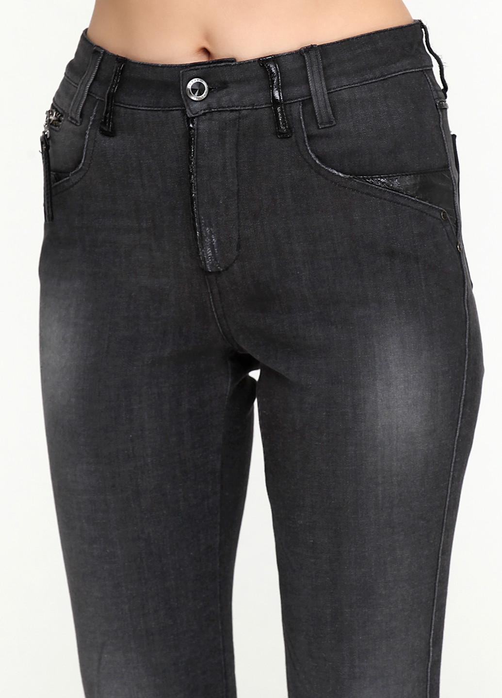 Темно-серые демисезонные джинсы Angelo Marani