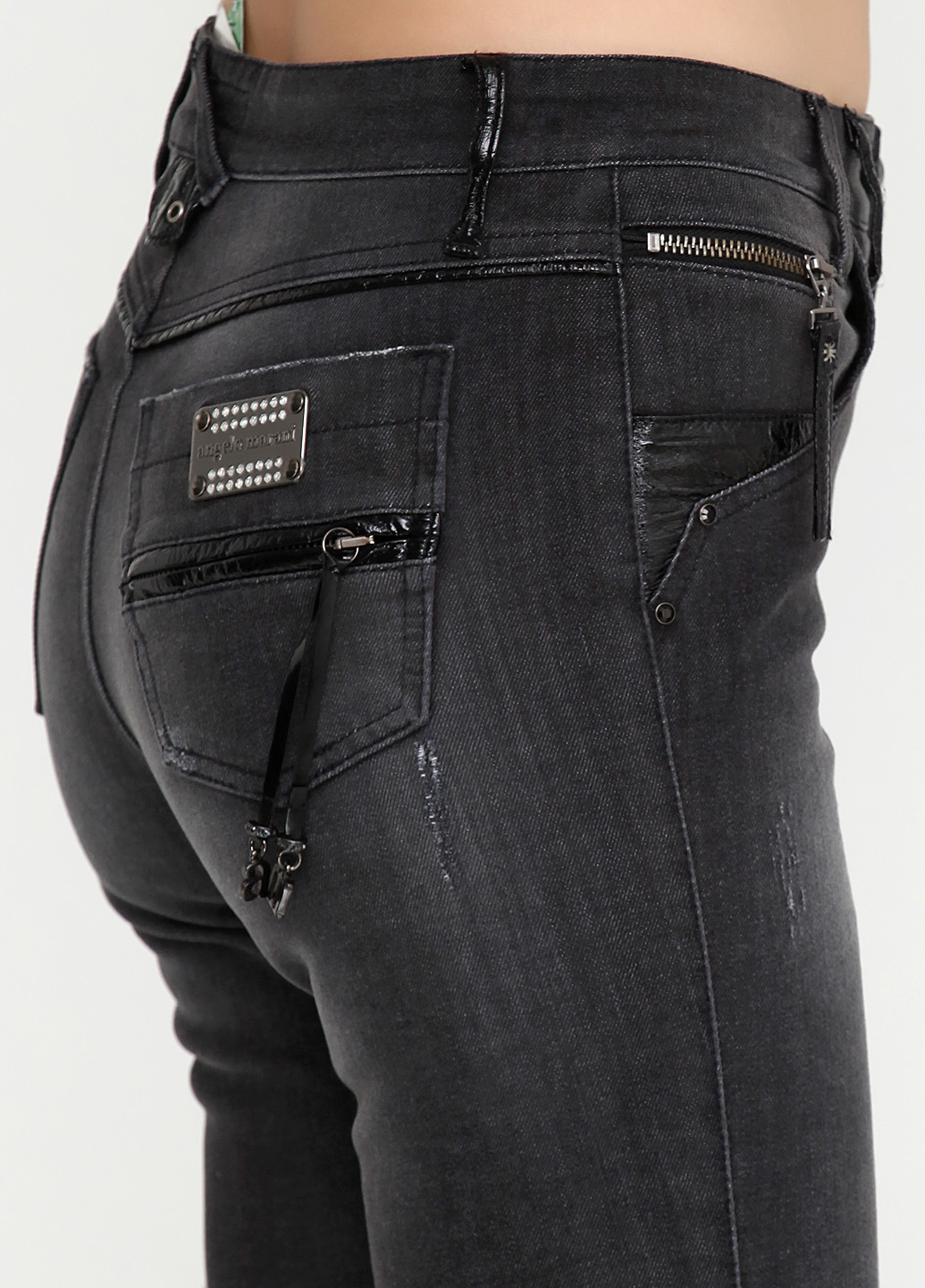 Темно-серые демисезонные джинсы Angelo Marani