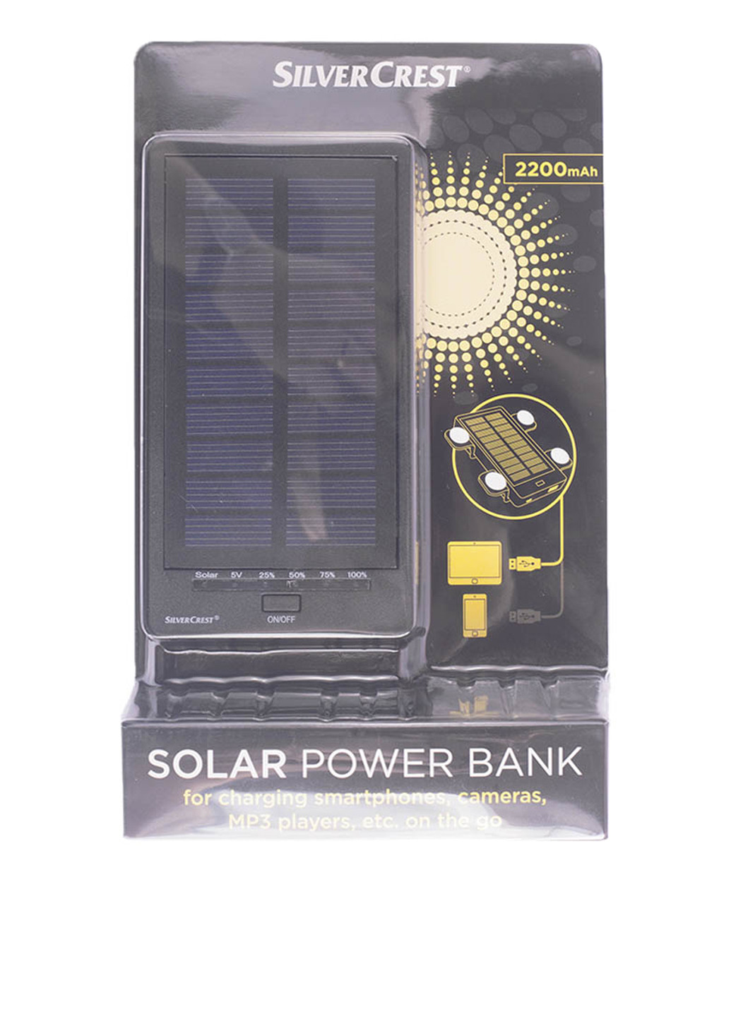 Power bank з функцією сонячної зарядки Silver Crest (135831593)
