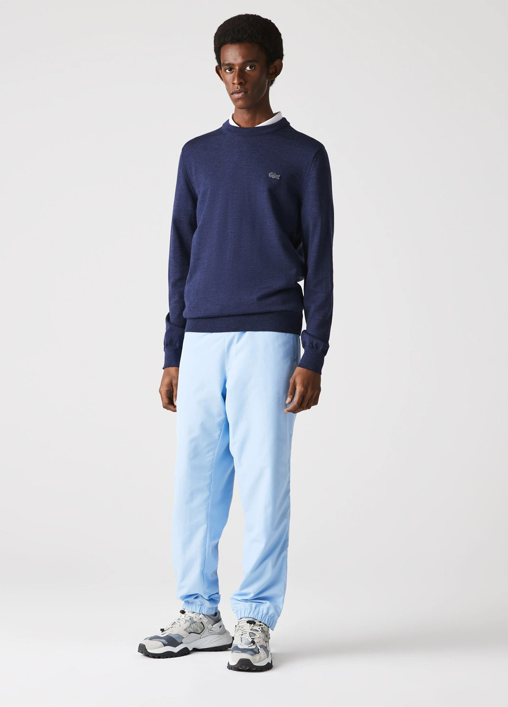 Темно-синий демисезонный джемпер джемпер Lacoste