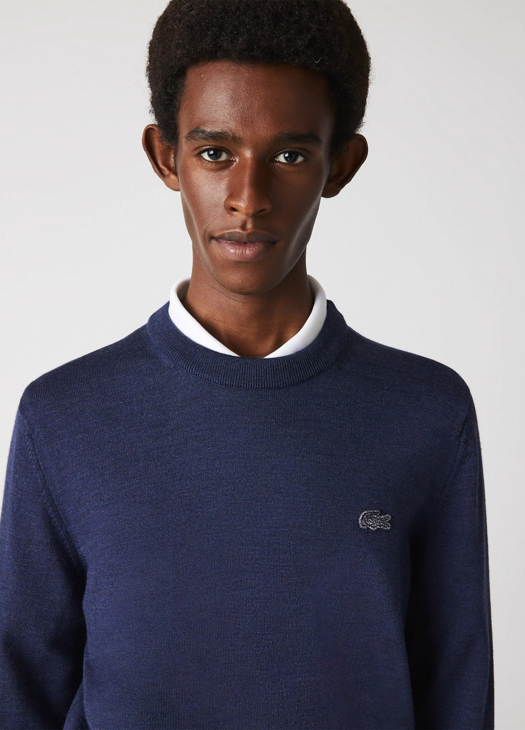 Темно-синий демисезонный джемпер джемпер Lacoste