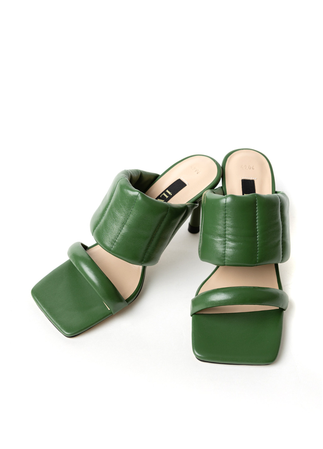 Зеленые шлепанцы Ilvi