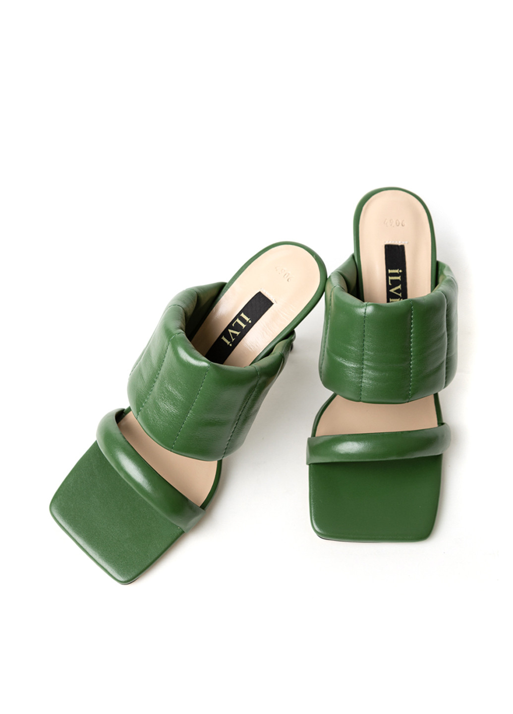Зеленые шлепанцы Ilvi