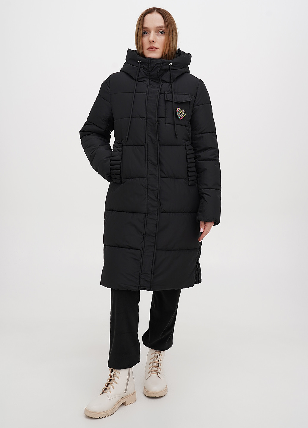 Черная зимняя куртка Monte Cervino