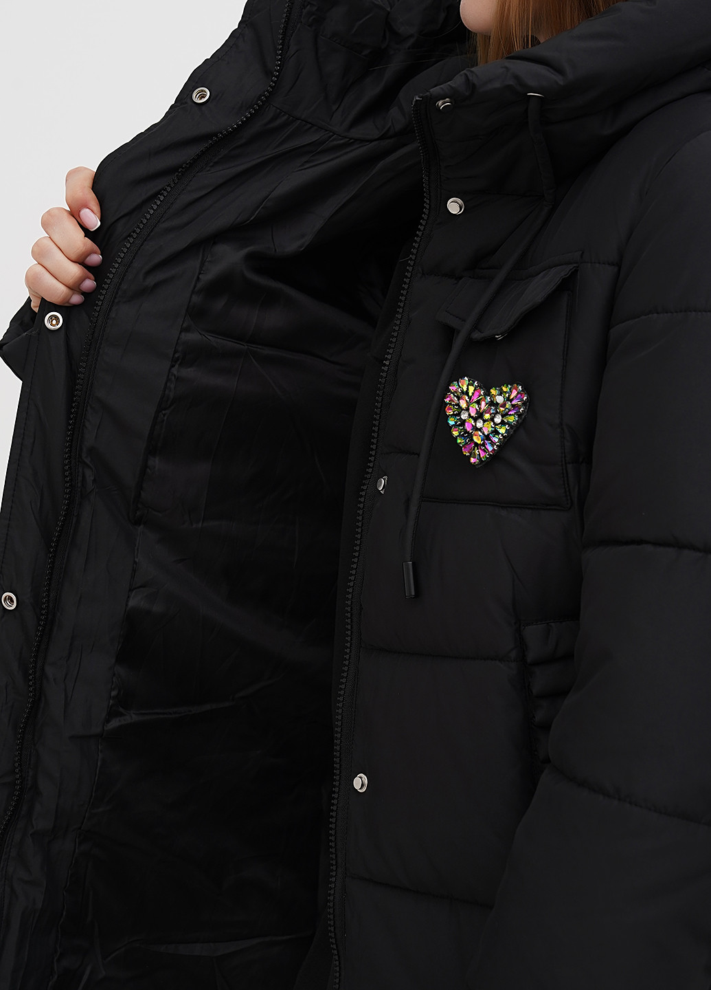 Черная зимняя куртка Monte Cervino