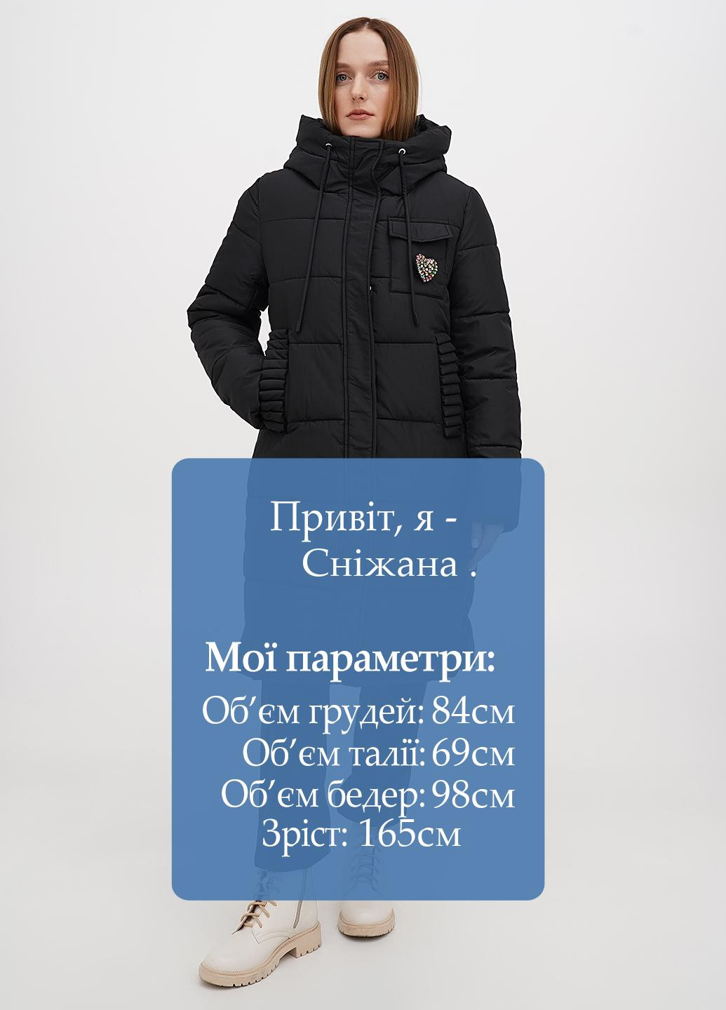 Черная зимняя куртка Monte Cervino