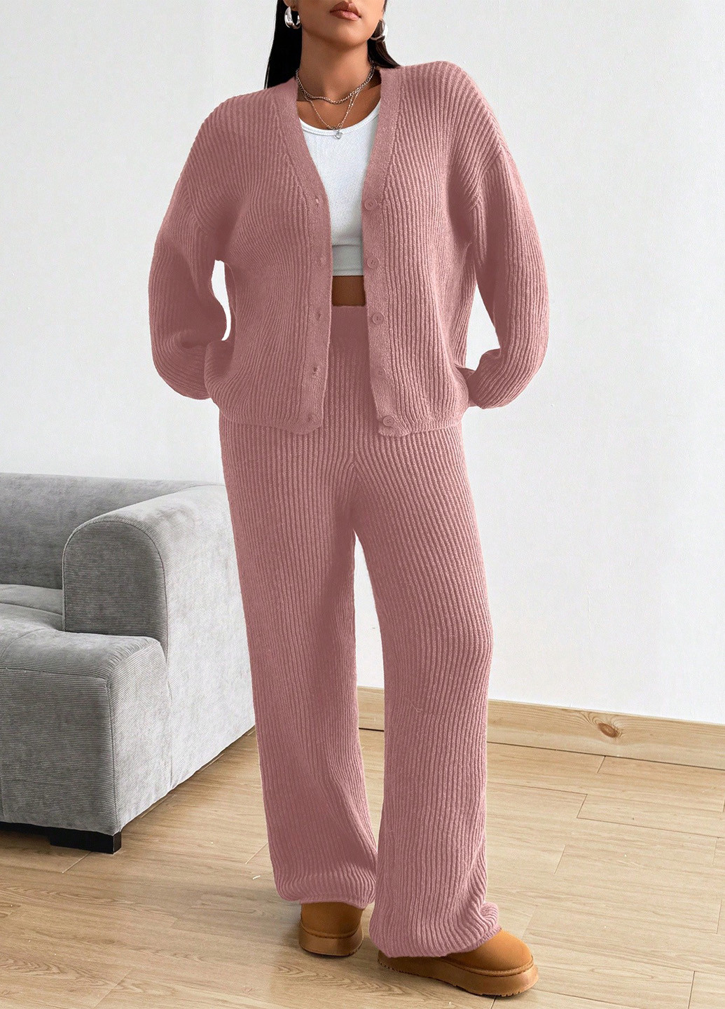 Костюм (кардиган, штани) SHEIN (341744004)