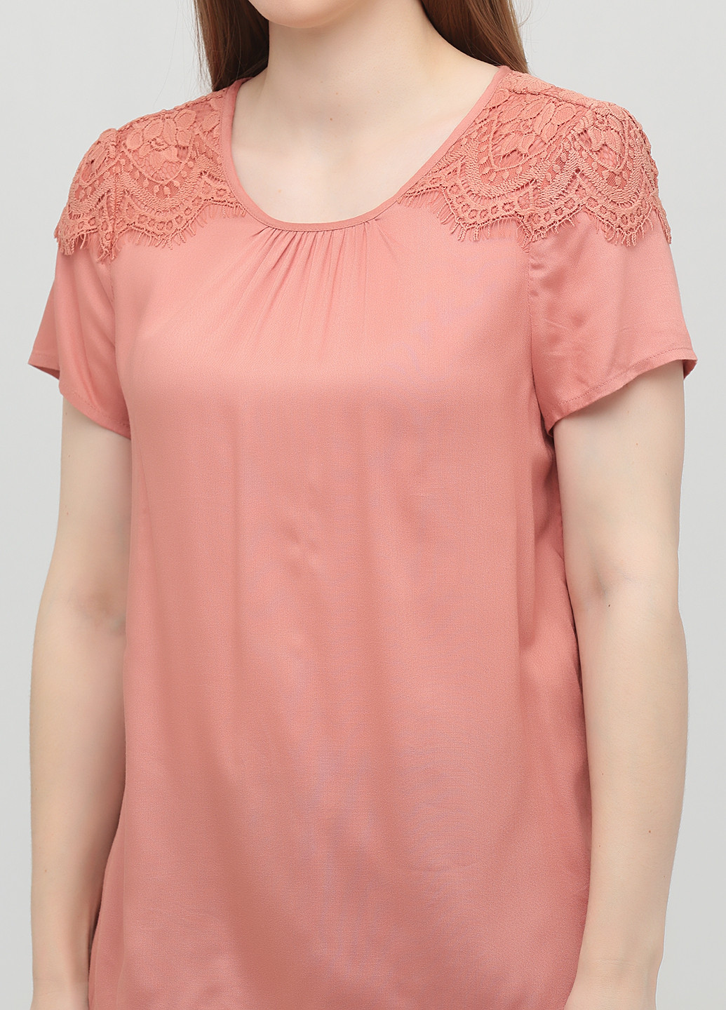 Персиковая летняя блуза Vero Moda