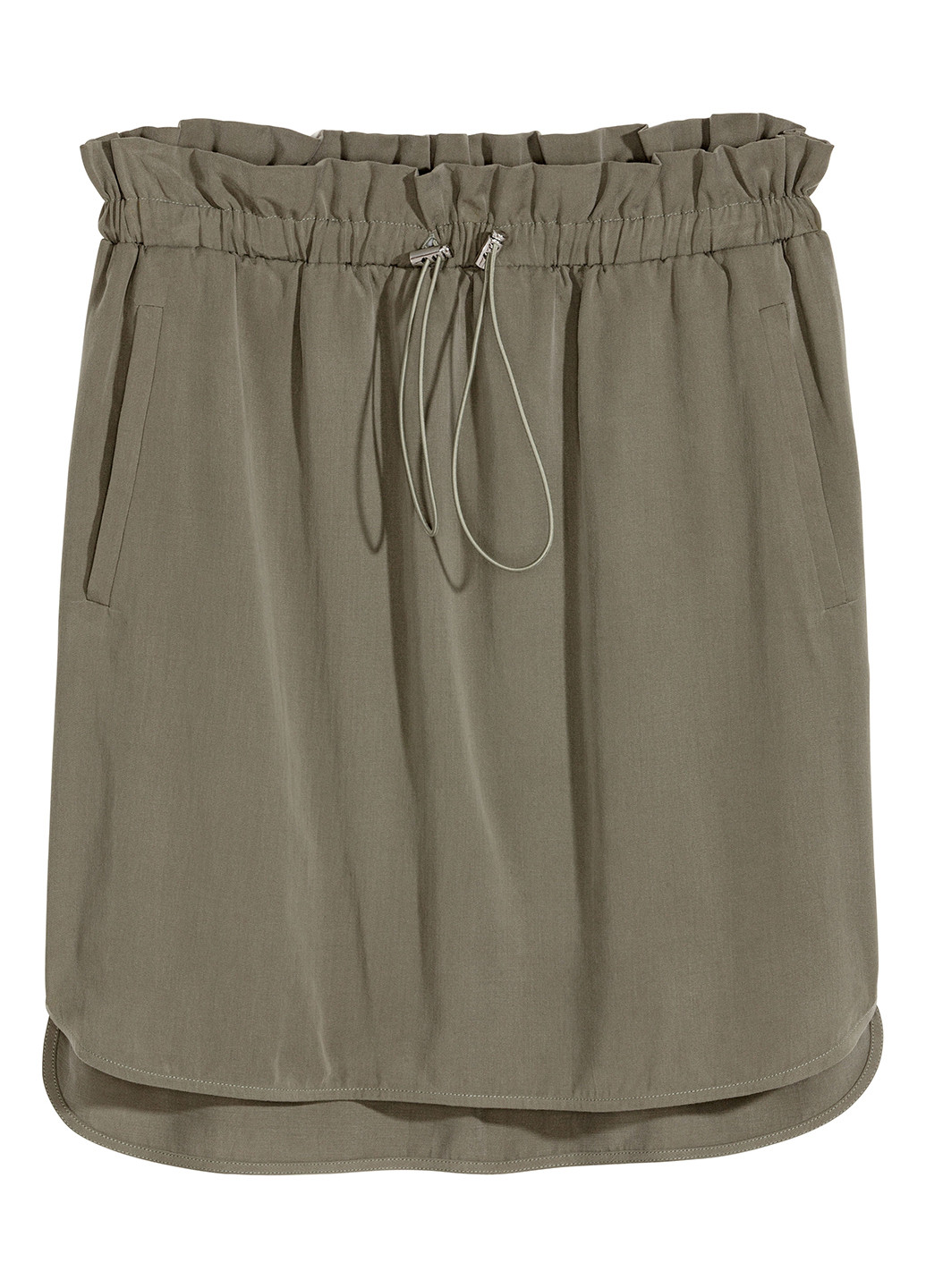 Светло-зеленая кэжуал юбка H&M мини