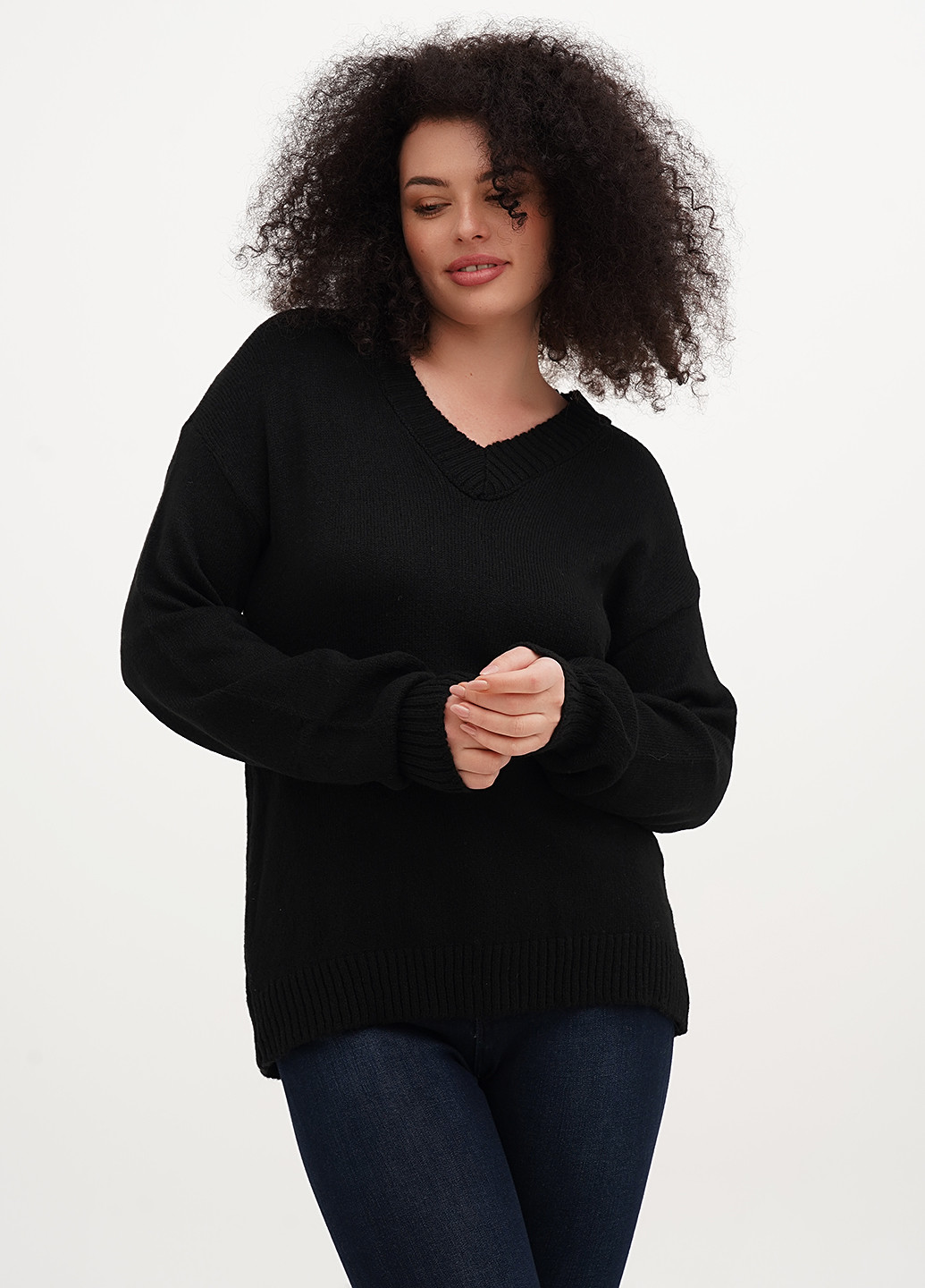 Чорний демісезонний пуловер пуловер Vicolo