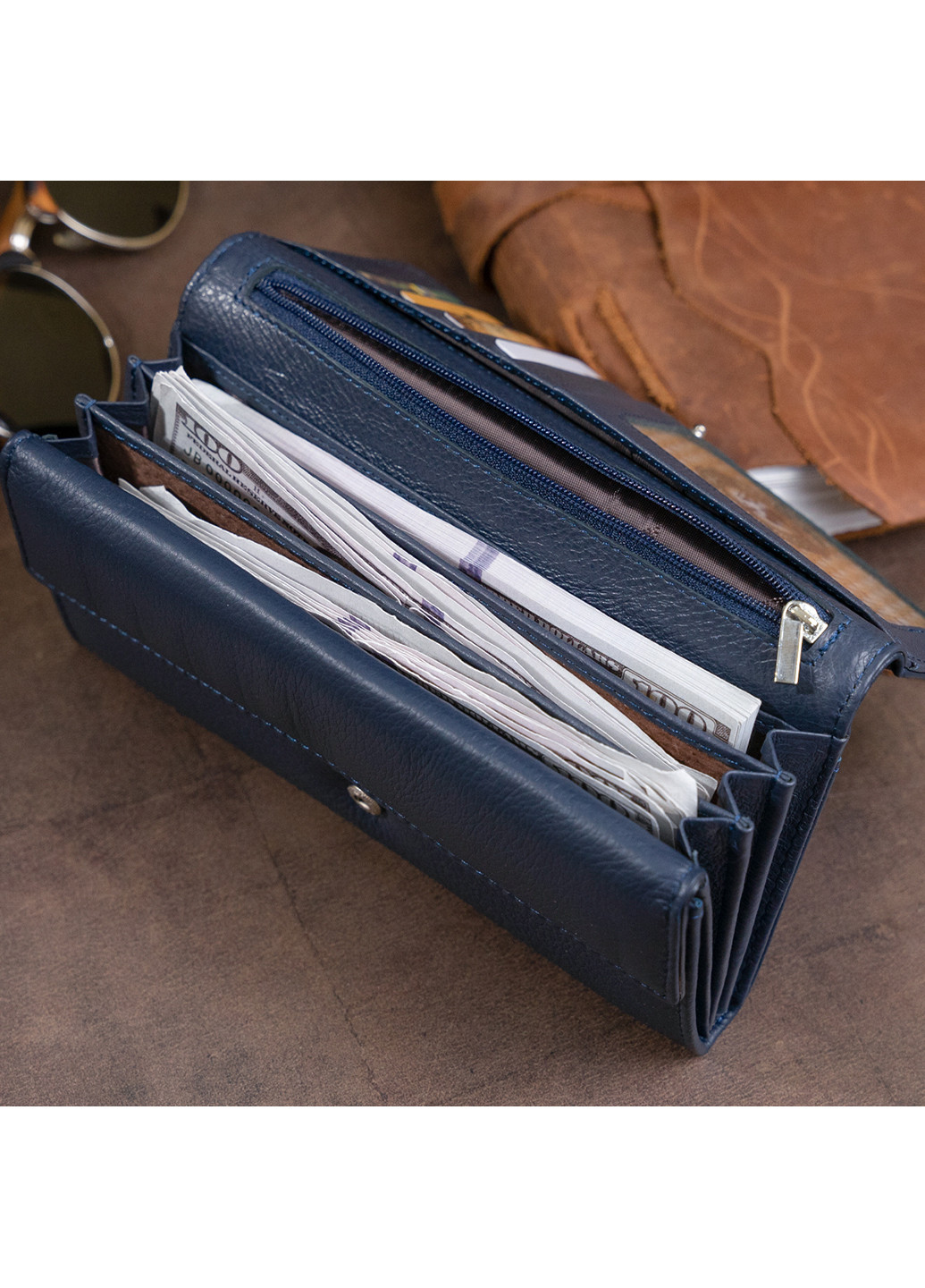 Женский кожаный кошелек 18,5х9,5х2,5 см st leather (229460960)