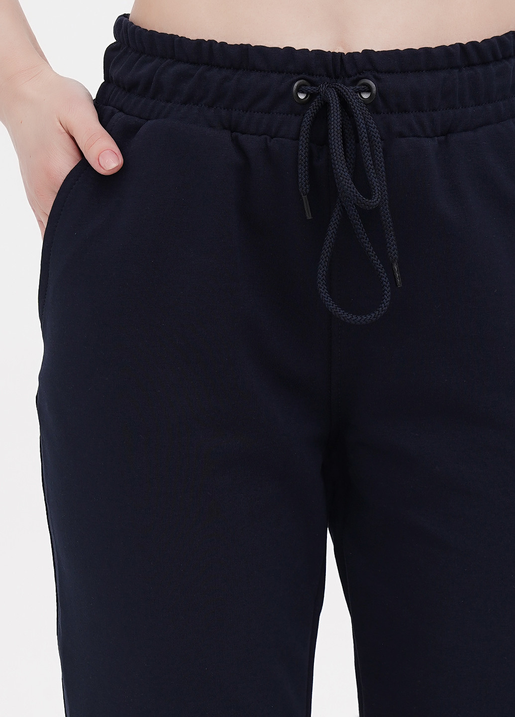 Темно-синие спортивные демисезонные джоггеры брюки Shik