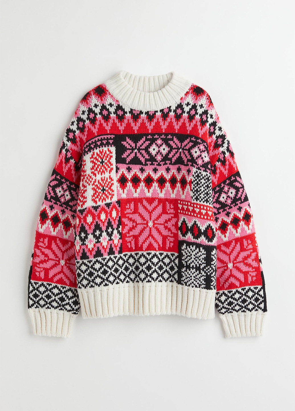 Комбинированный зимний джемпер джемпер H&M