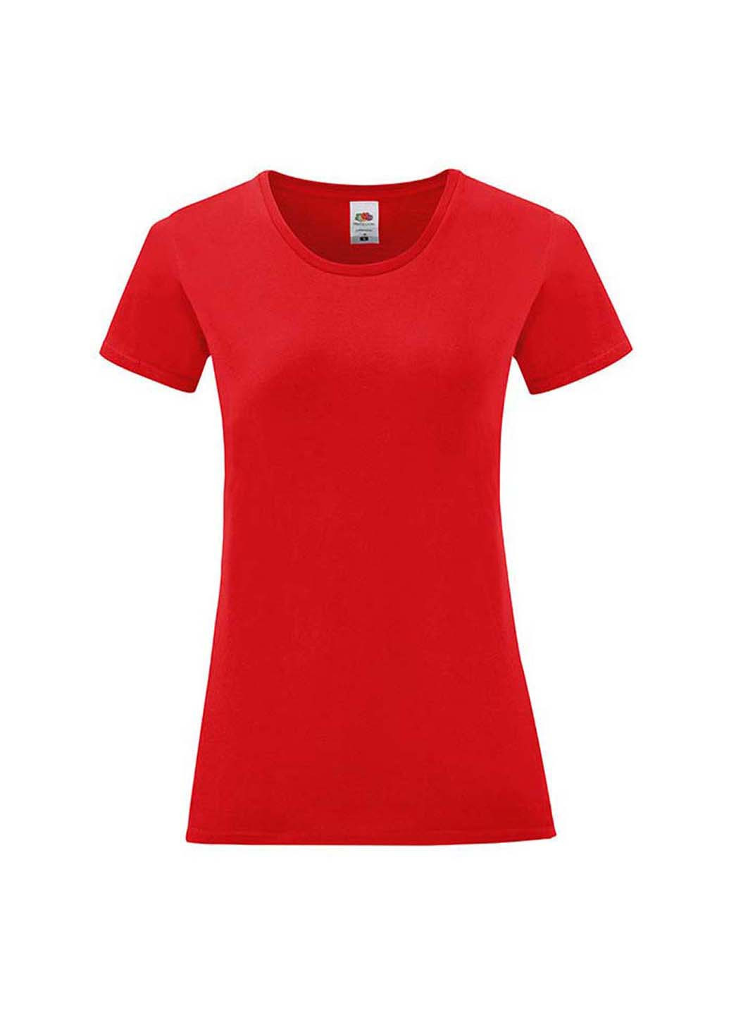 Красная демисезон футболка Fruit of the Loom 061432040XS