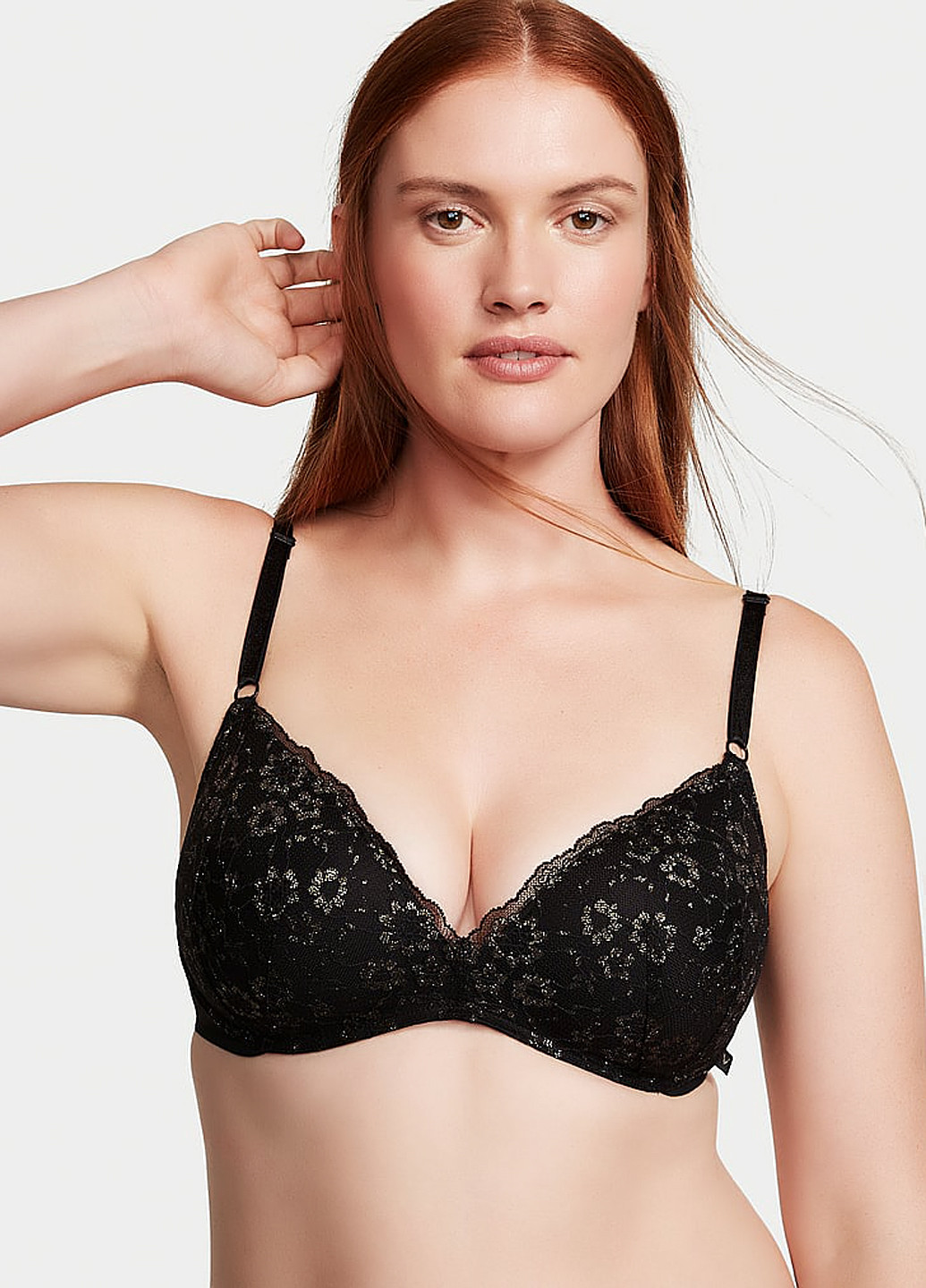 Чорний демісезонний комплект (бюстгальтер, трусики) Victoria's Secret