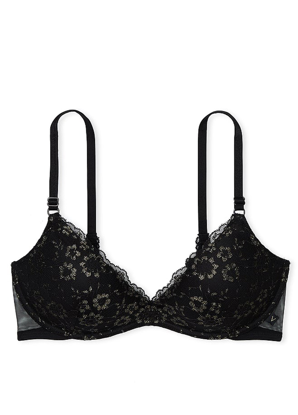 Чорний демісезонний комплект (бюстгальтер, трусики) Victoria's Secret