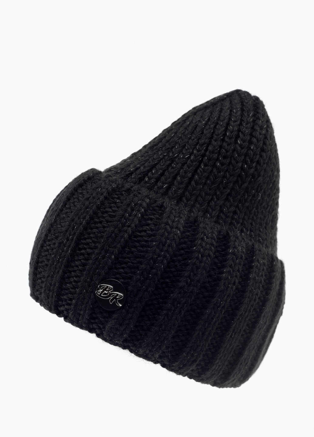 Набор шапка и шарф No Brand однотонные чёрные