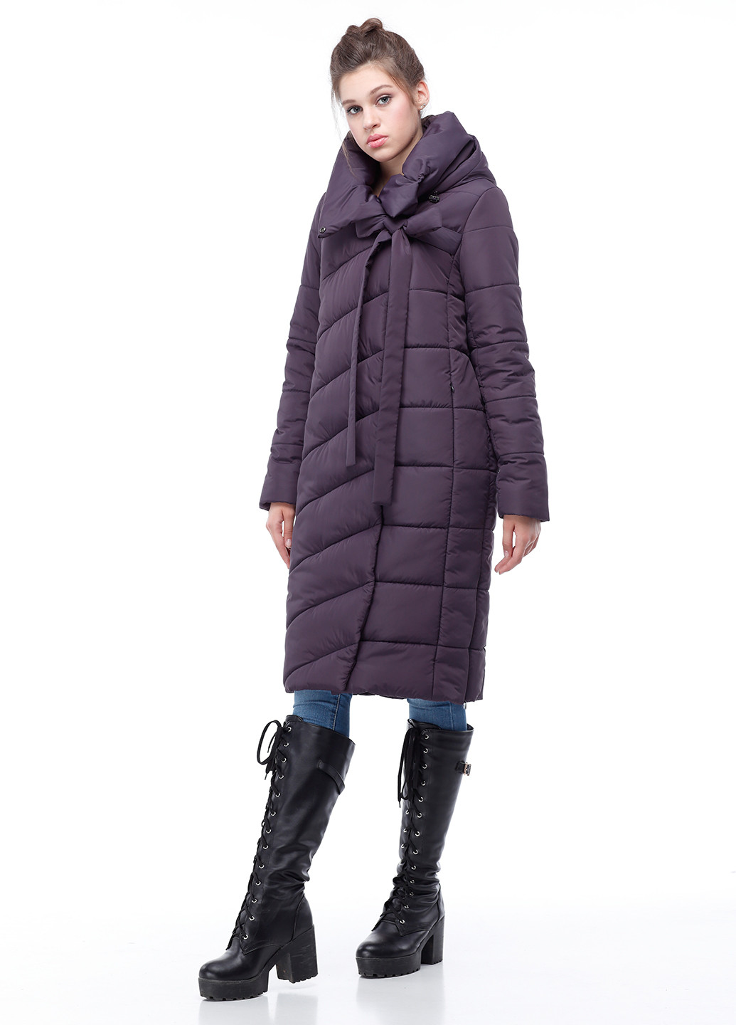 Сливовая зимняя куртка Origa