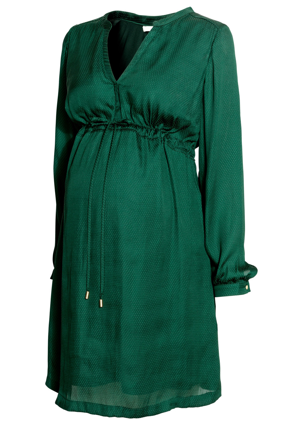Темно-зелена кежуал плаття для вагітних на підкладі H&M однотонна