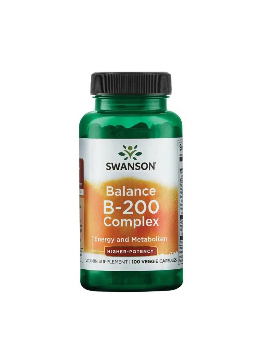 Комплекс вітамінів групи Б Balance B-200 Complex 100 капсул Swanson (255407964)