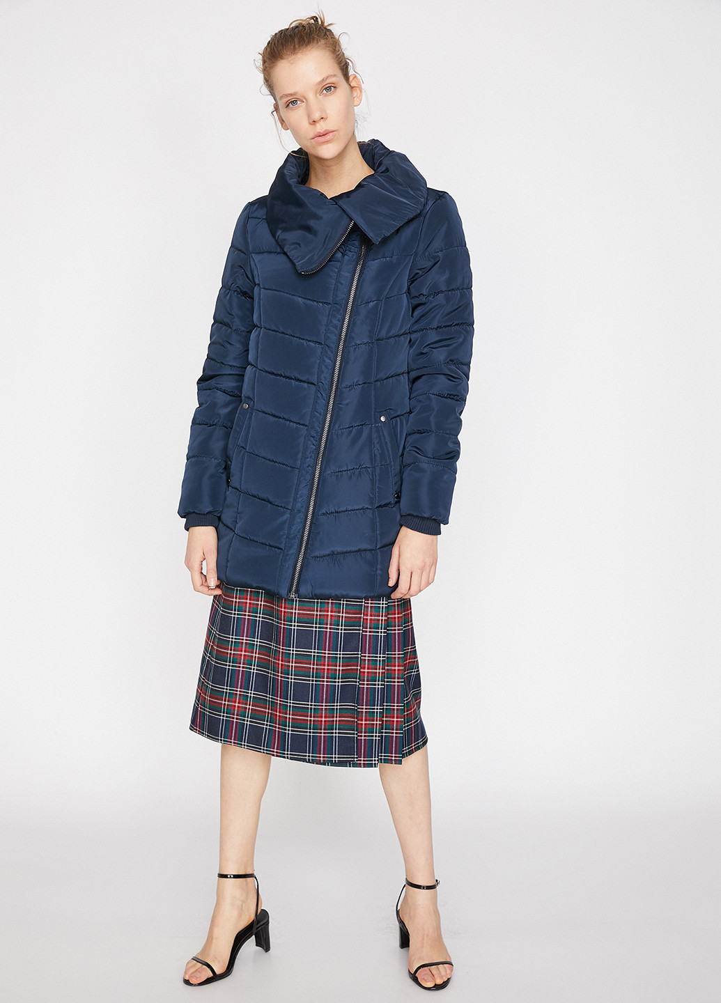 Темно-синяя демисезонная пальто KOTON