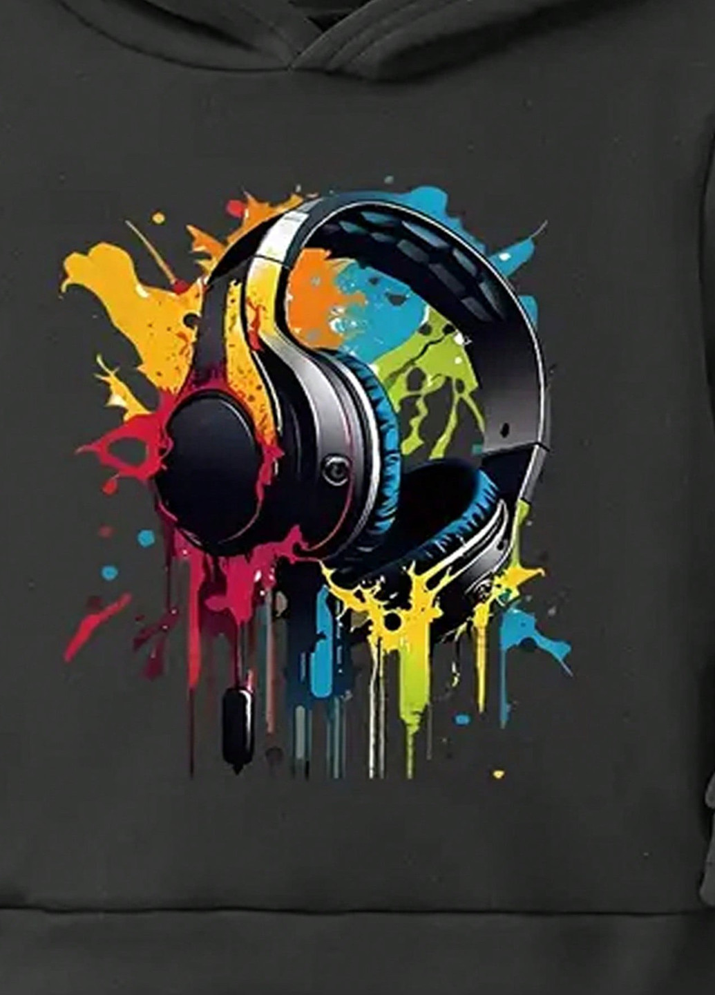 Чорний демісезонний костюм (худі, штани) брючний SHEIN