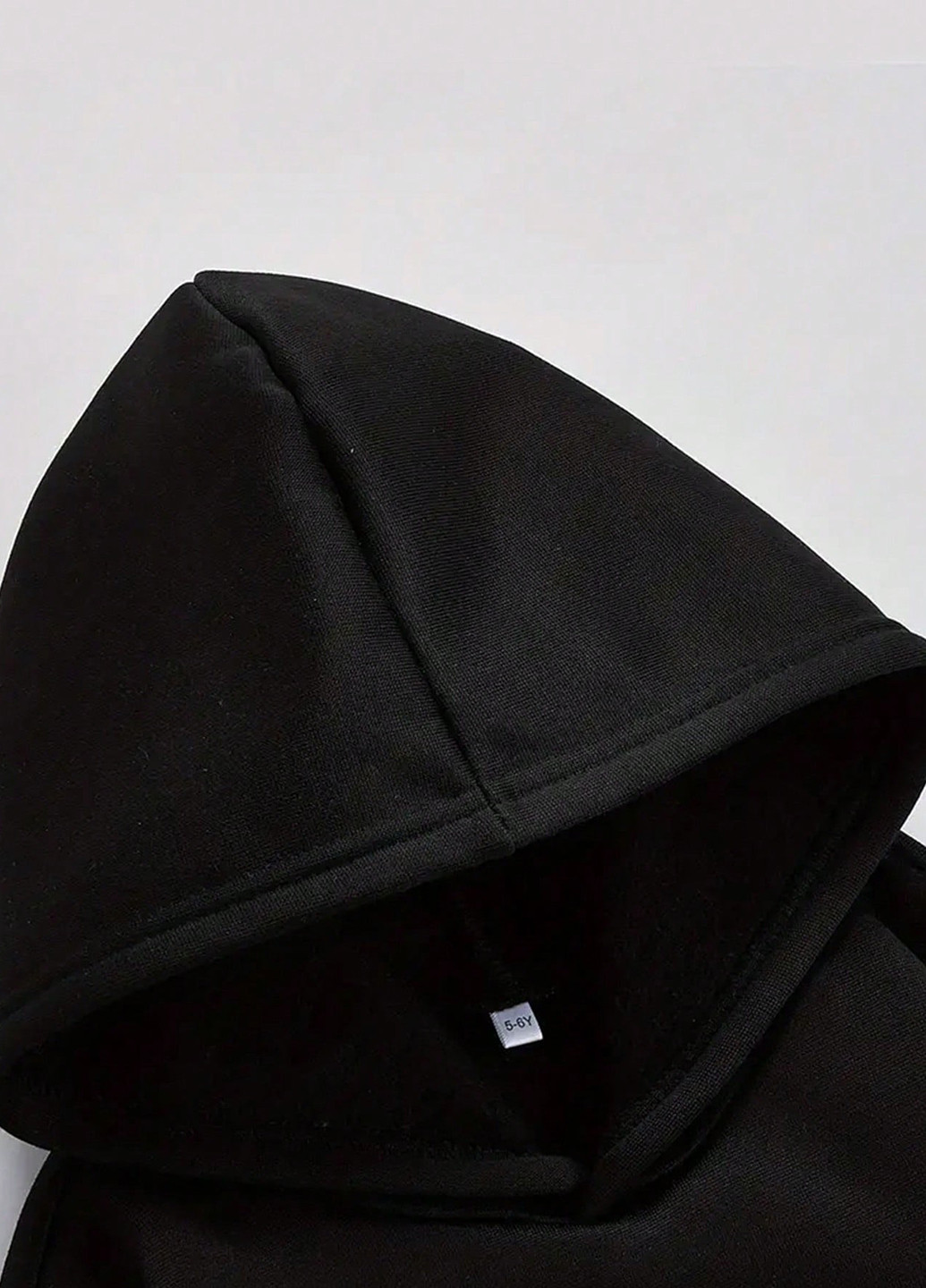 Чорний демісезонний костюм (худі, штани) брючний SHEIN