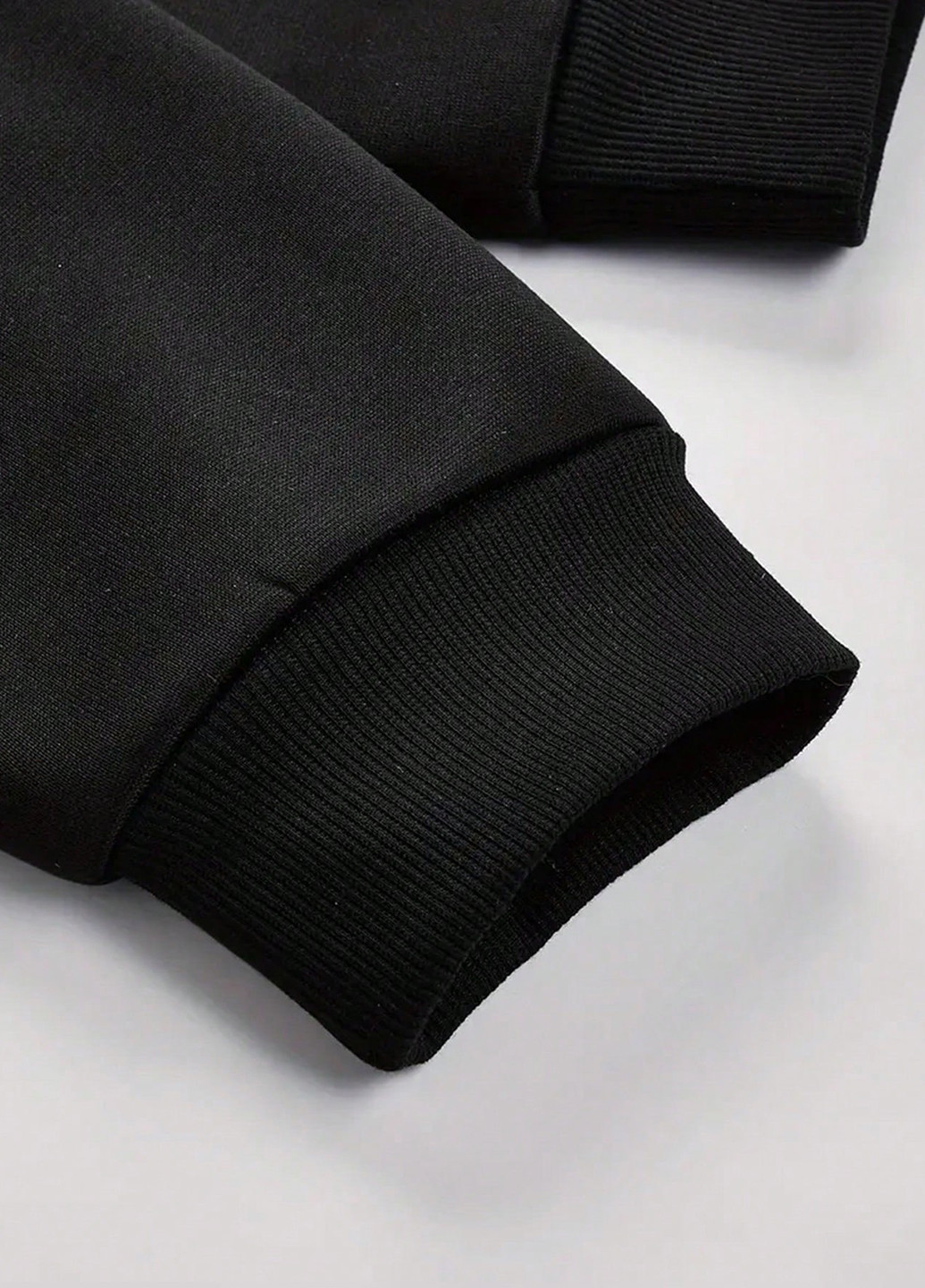 Чорний демісезонний костюм (худі, штани) брючний SHEIN