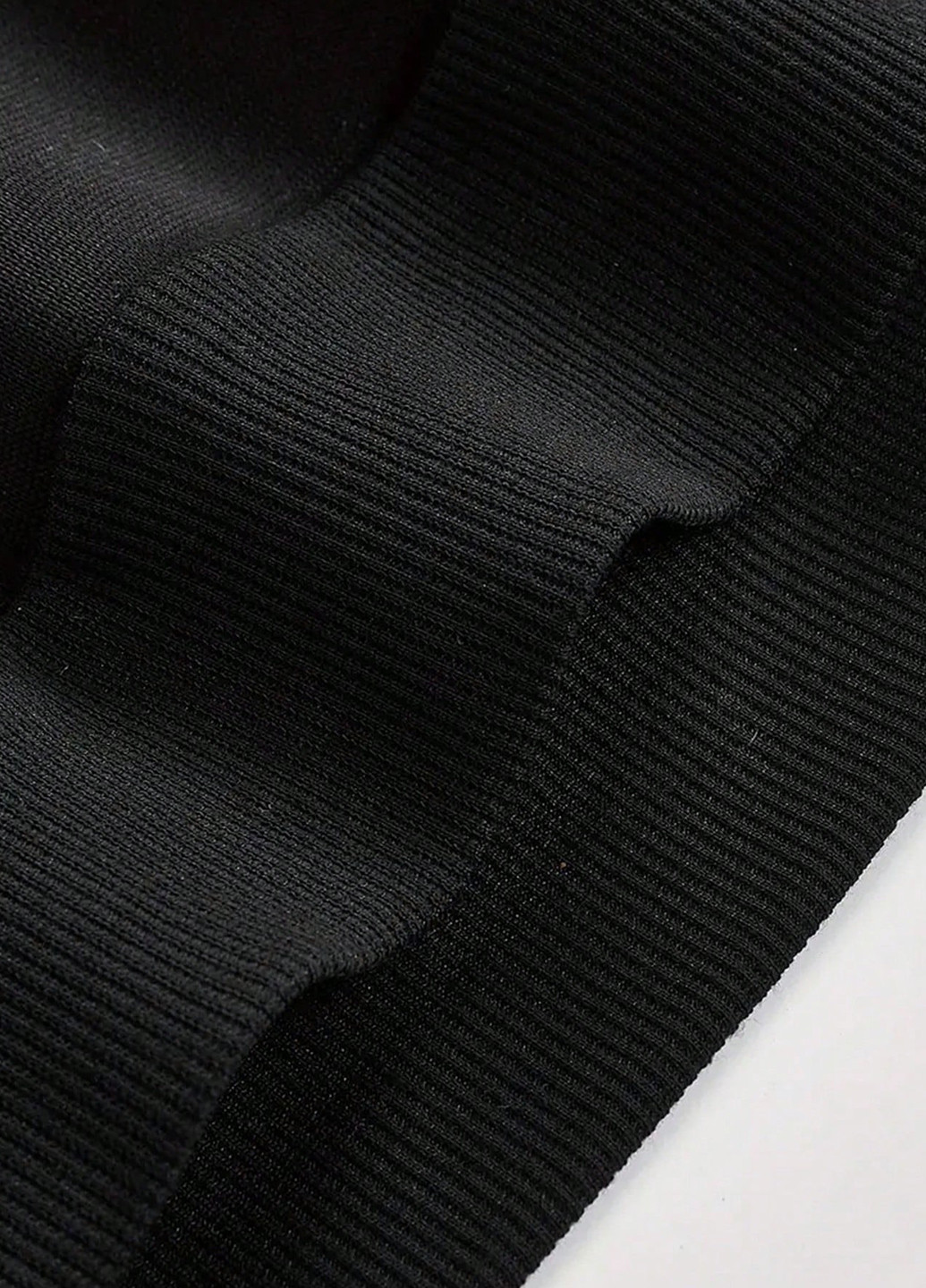 Чорний демісезонний костюм (худі, штани) брючний SHEIN