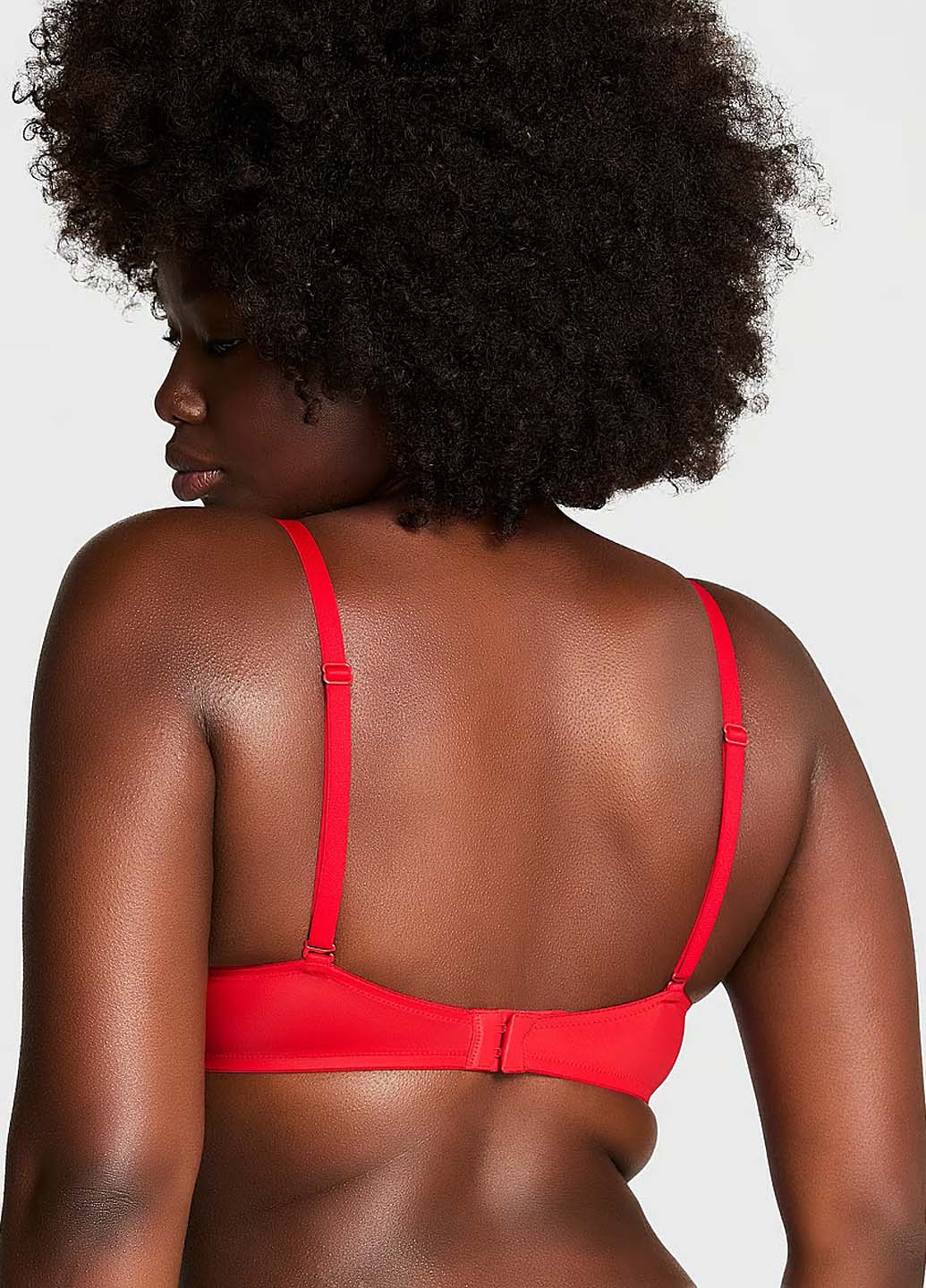 Красный бюстгальтер Victoria's Secret без косточек полиамид